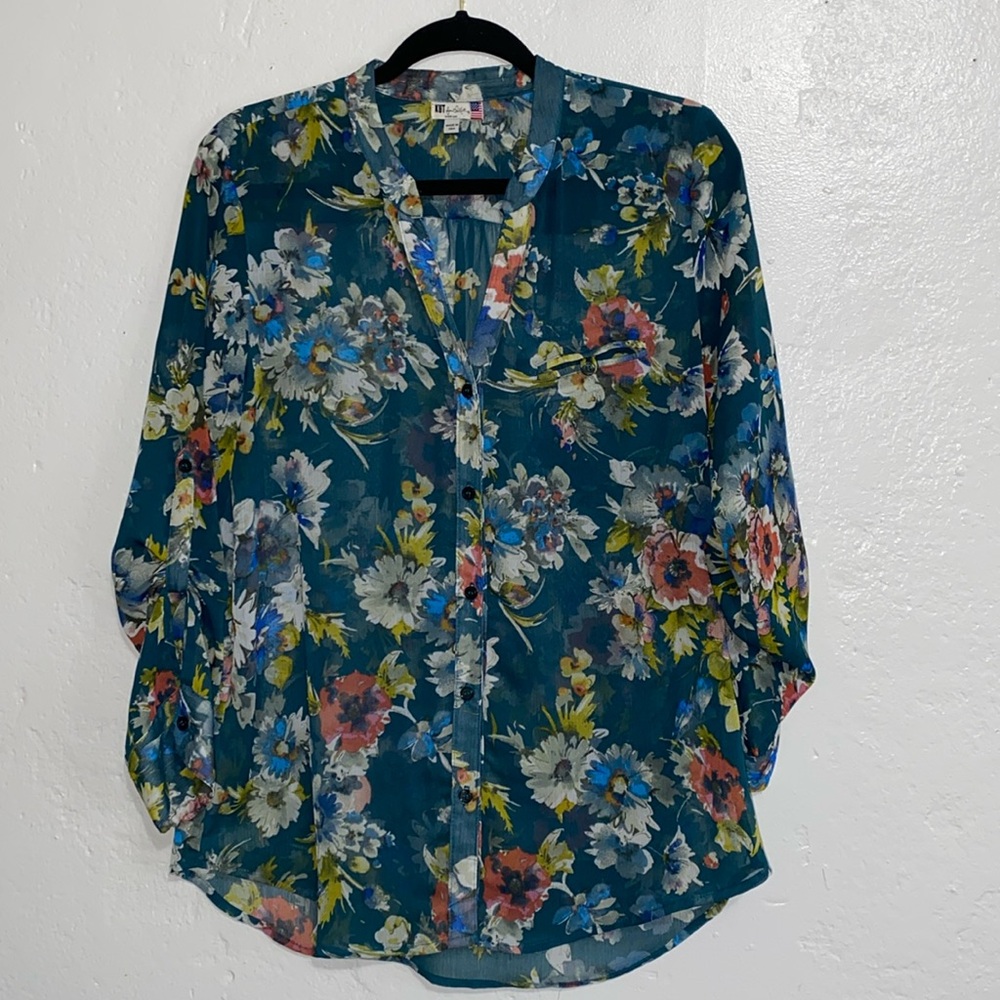 Kut from the kloth sheer Blouse Medium